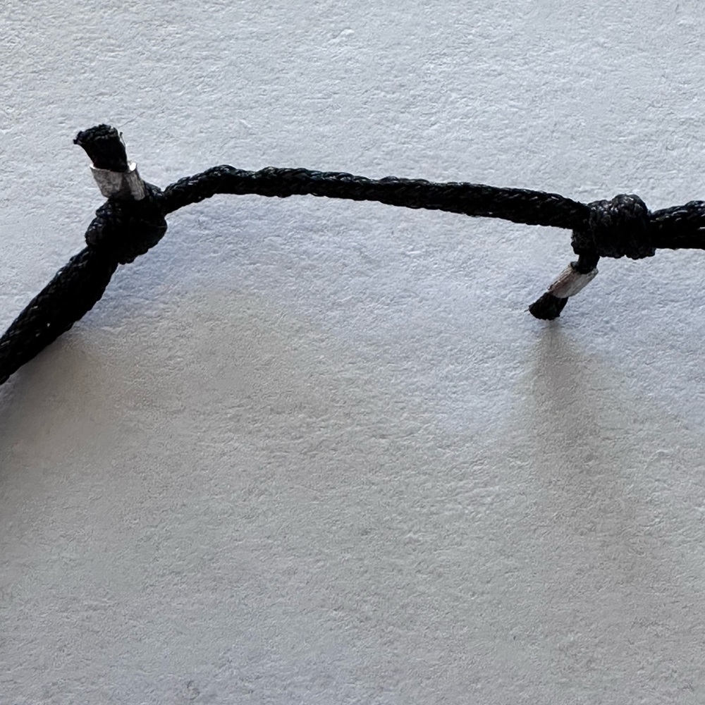 Ippolita Black Silk Chord and Sterling Silver with Diamond Cherish Bracelet - Picture 3 of 4
